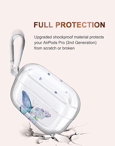 Miniatura 5 de JIAXIUFEN Funda diseñada para AirPods 3, funda de mármol con purpurina brillante, accesorios de piel de TPU para mujeres y niñas con llavero