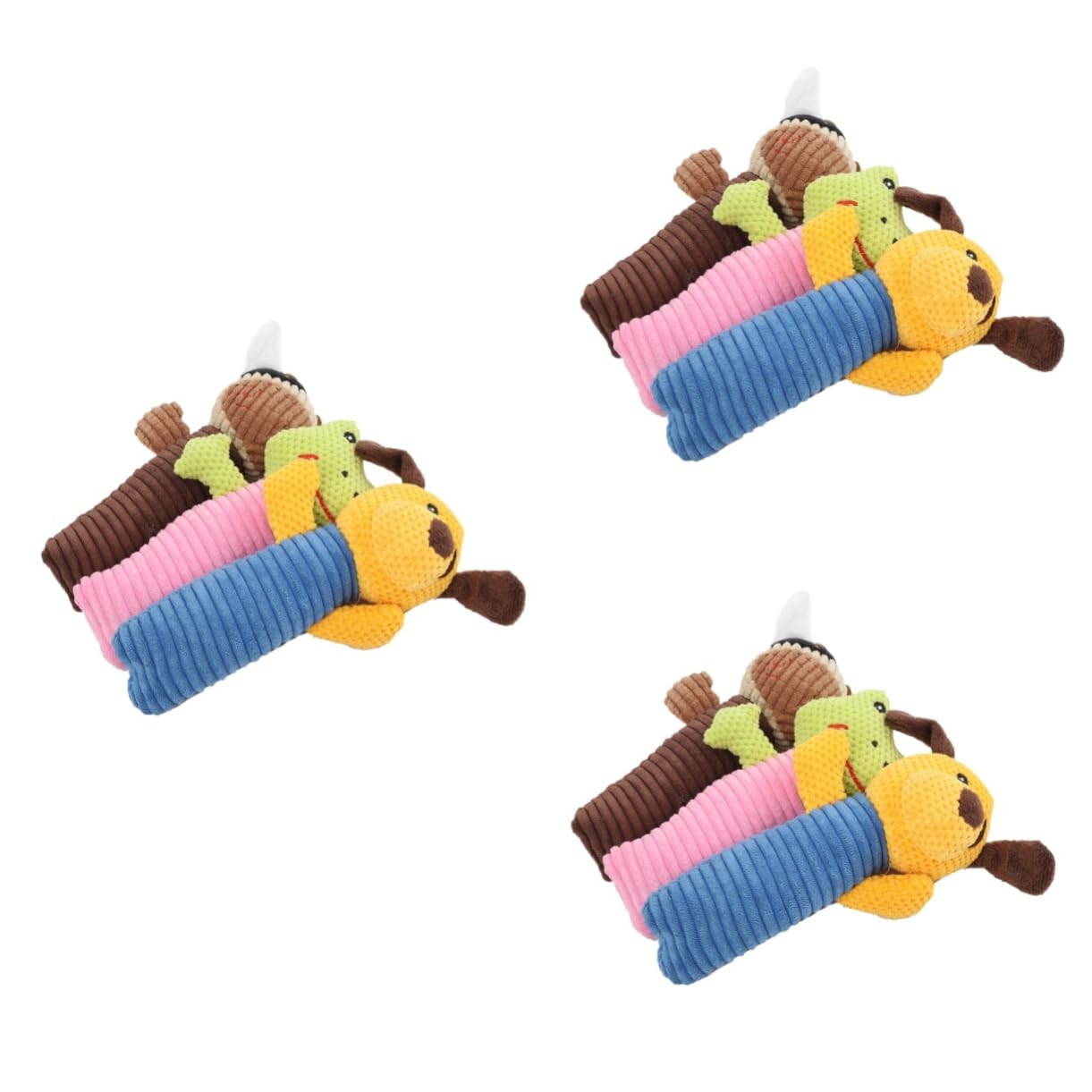 BESPORTBLE 9pezzi Giocattoli Squeak Per Cani Piccoli Peluche Colorati e Sicuri Per Cuccioli Assortimento Di Frutta e Verdura Giocattoli Da Masticare Resistenti
