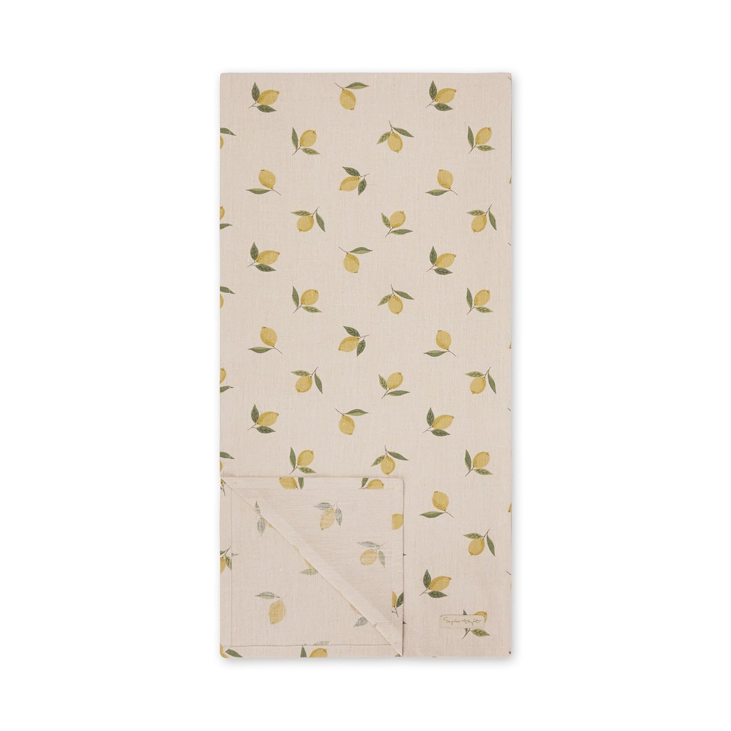 Sophie Allport Lemons Linen Table Runner, 35 x 280cm