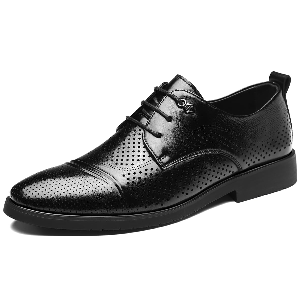 Scarpe Eleganti in Pelle da Uomo Scarpe Oxford Punta Classiche, Stringate e Traforate, per Matrimoni e Smoking Ballo