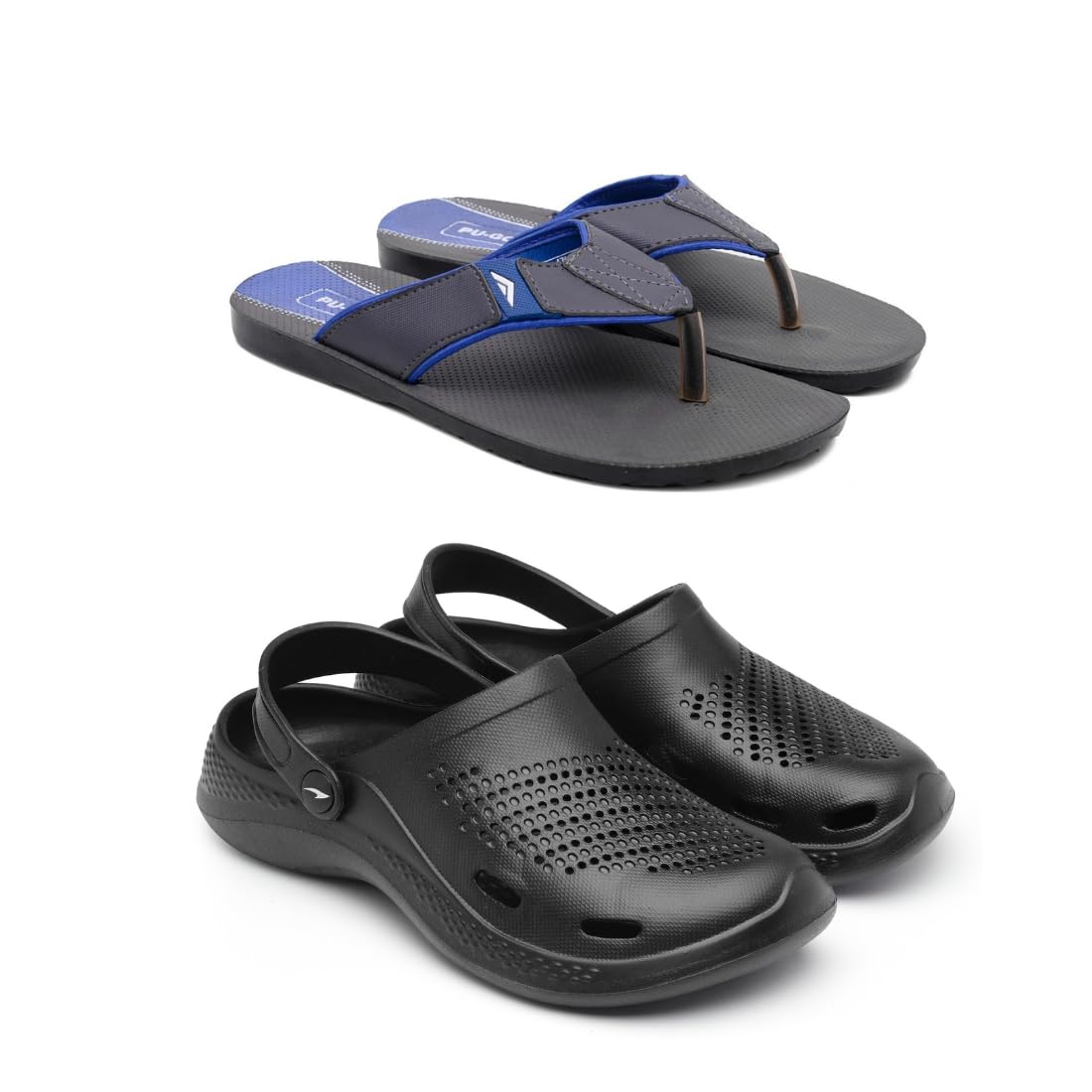 ASIAN Mens Combo Casual Walking Daily Used Clogs & Pu Slipper With Lightweight Design Clog & Slippers For Mens & Boys Black, Size_10 (B0CTHJWJRV) Amazon Price History, Amazon Price Tracker