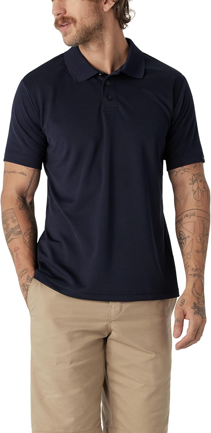 Dickies Men's Short Sleeve Performance Polo Shirt