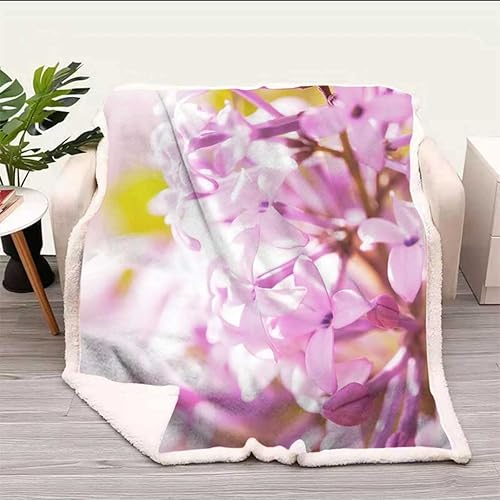 Miniatura 5 de Cobijas Calientes para Invierno Floral Cobijas - Manta de franela rosa y negra, cálida, acogedora, gruesa para sofá, cama, sofá, silla, tamaño bebé,