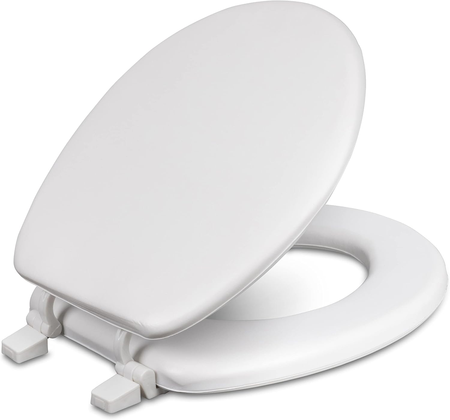 Centoco Toilet Seat Round, Soft Cushioned Vinyl Toilet Seat, HPS20-001, White