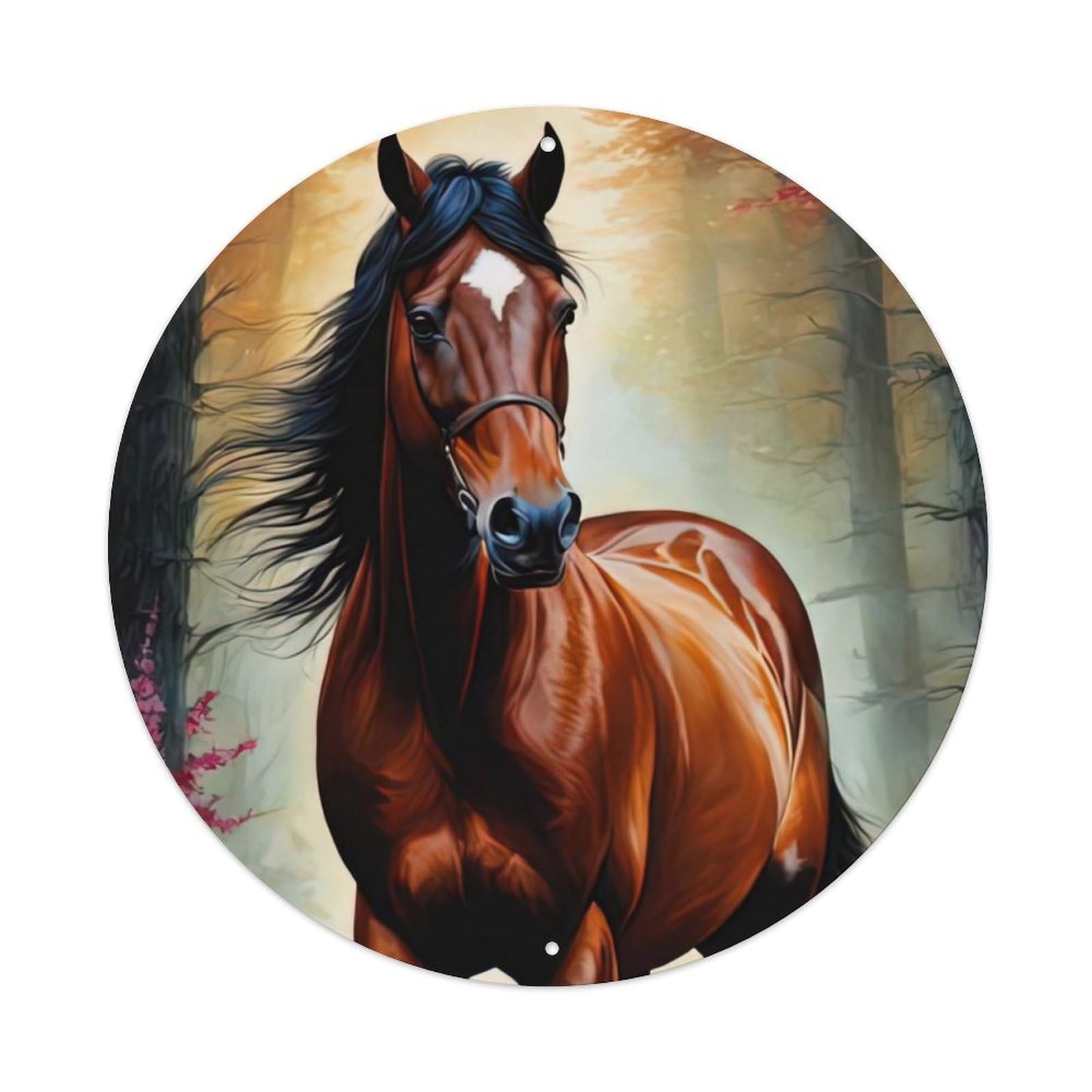 Animal Stallion of The Forest Metal Tin Sign