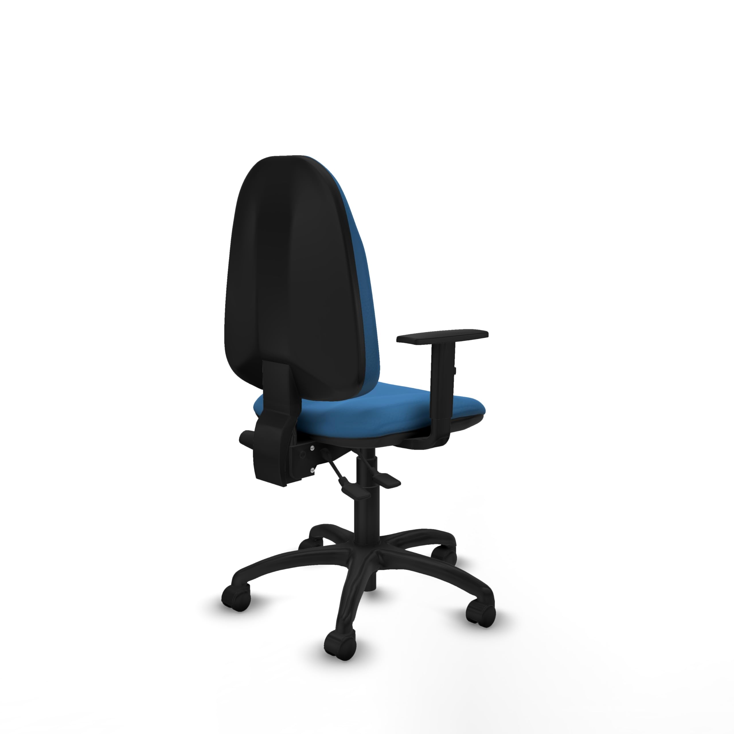 Piqueras y Crespo Silla de Laboratorio ergonómica Algarra con Respaldo Regulable en Altura, Brazos 1D y Mecanismo asincro para 8 Horas de Uso, soporta hasta 100 Kg