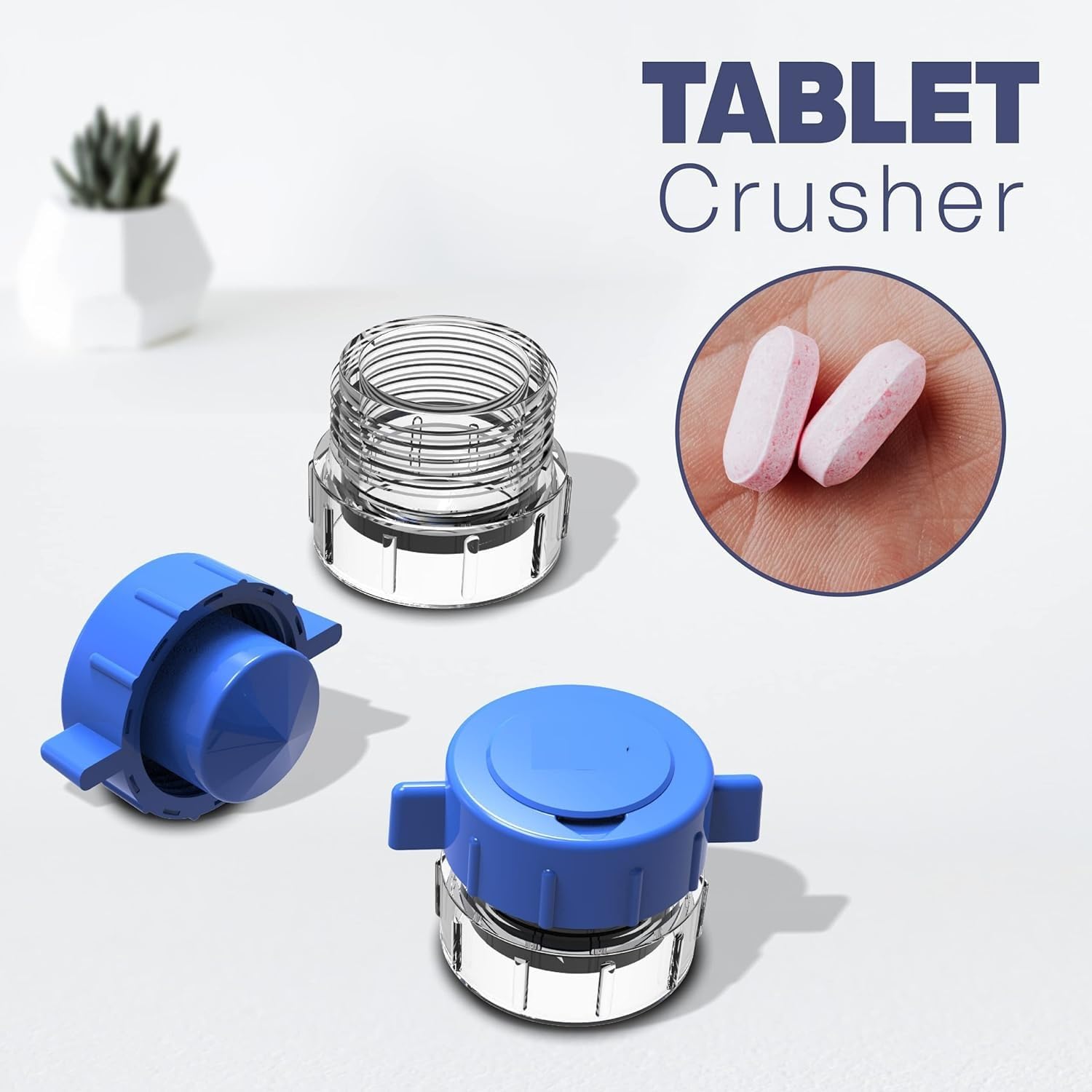 KASHSURG Tablet Crusher Pill Grinder Tablet Pulverizer Medicine Crusher in Powder Form for Great for Feeding Tube Use, Pets Or Easier Medicine Intake for Kids (Pack of 1)