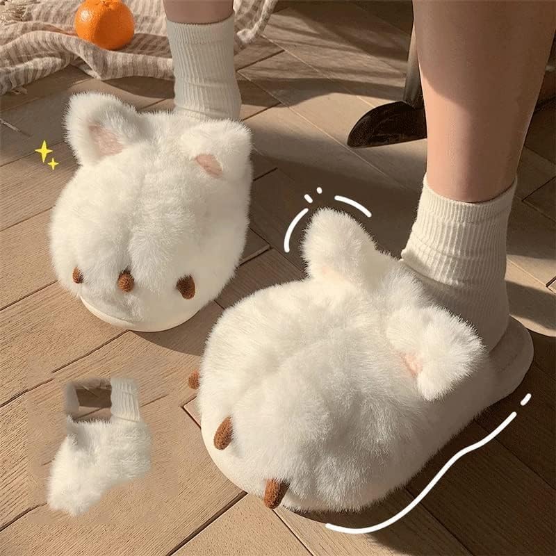 厚手コットンスリッパ 高密度プラッシュ かわいいコットンスリッパ レディース 冬用 ホームプラッシュ 滑り止めスリッパ ソフト ホー