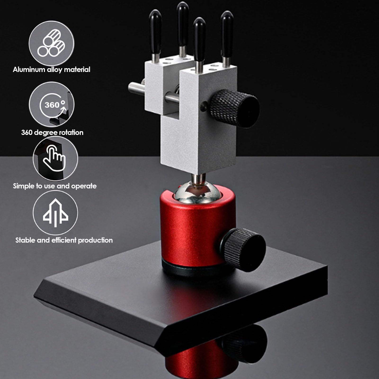 Jectse Mini Morsa da Tavolo, Morsa da Banco Piccola, da Banco Ruotabile a 360° con Base per Creazione di Gioielli, Piccoli Progetti, Progetti Fai da Te, Strumento di Riparazione