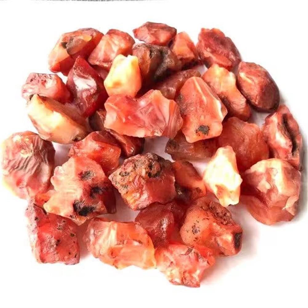 Cristal naturel quartz rouge cornaline brute décoration maison