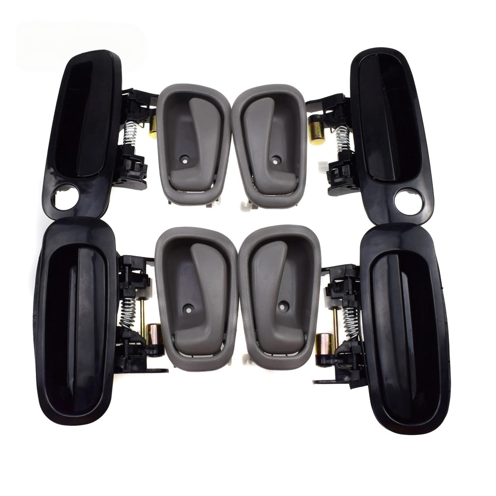 Mhtgd A Set Gray Metal Plastic Door Handles 69206-02050 69210-02040 69210-02030 For Corolla For For Prizm 1998 1999 2000 2001 2002