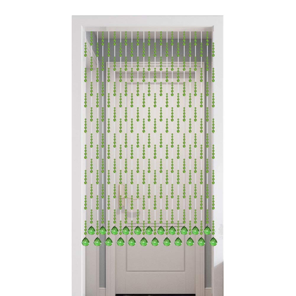 Rideaux de porte perlés en cristaux de haute qualité série de couleurs