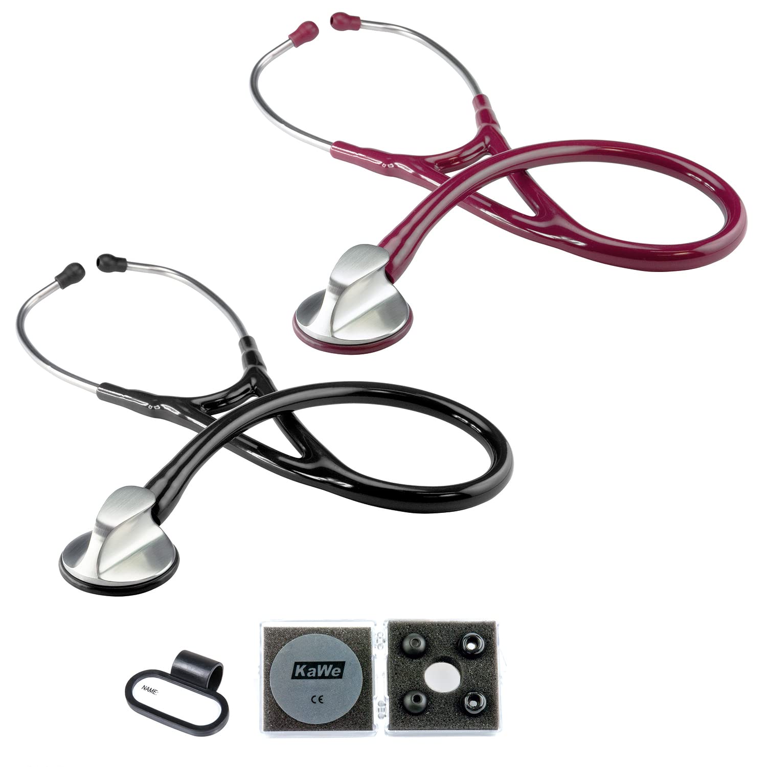 KaWe Stethoskop Top Kardiologie MIT GRAVUR (Bordeaux)