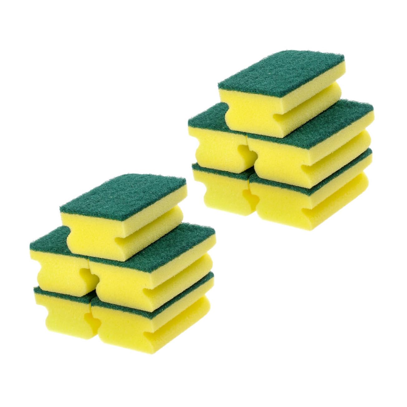 Zerodeko 5 Set Cleaning Sponge Pad Di Grandi Dimensioni Spugne Macchia Pastiglie Strofinare Per Piatti Piccolo Lavastoviglie Purga Cucina Tampone Sponge Scrubber Spugna 10 Pezzi*5