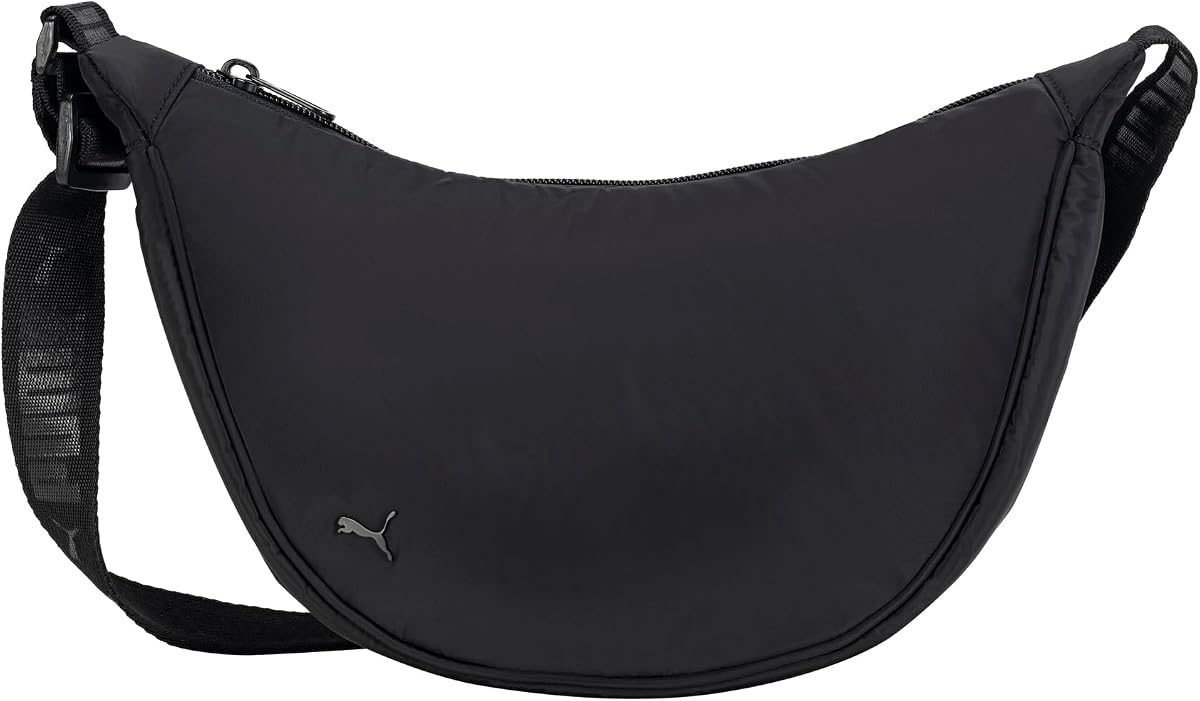 PUMA Women's Neighborhood Nylon Crossbody Bag with Adjustable Strap & Zip Pockets