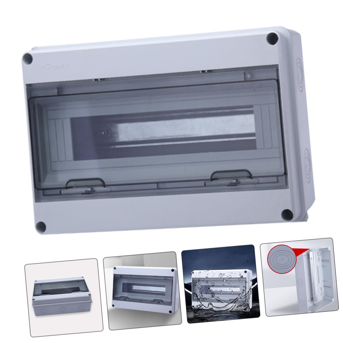 Hemobllo Caja de Aire Prueba de Lluvia Caja de Interruptores para Exteriores de Material Plástico para Uso Doméstico y Exterior