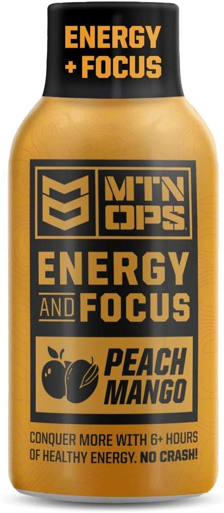 MTN OPS Blaze Energy Shots, Blue Raspberry 12-Shot Pack : Health & Household