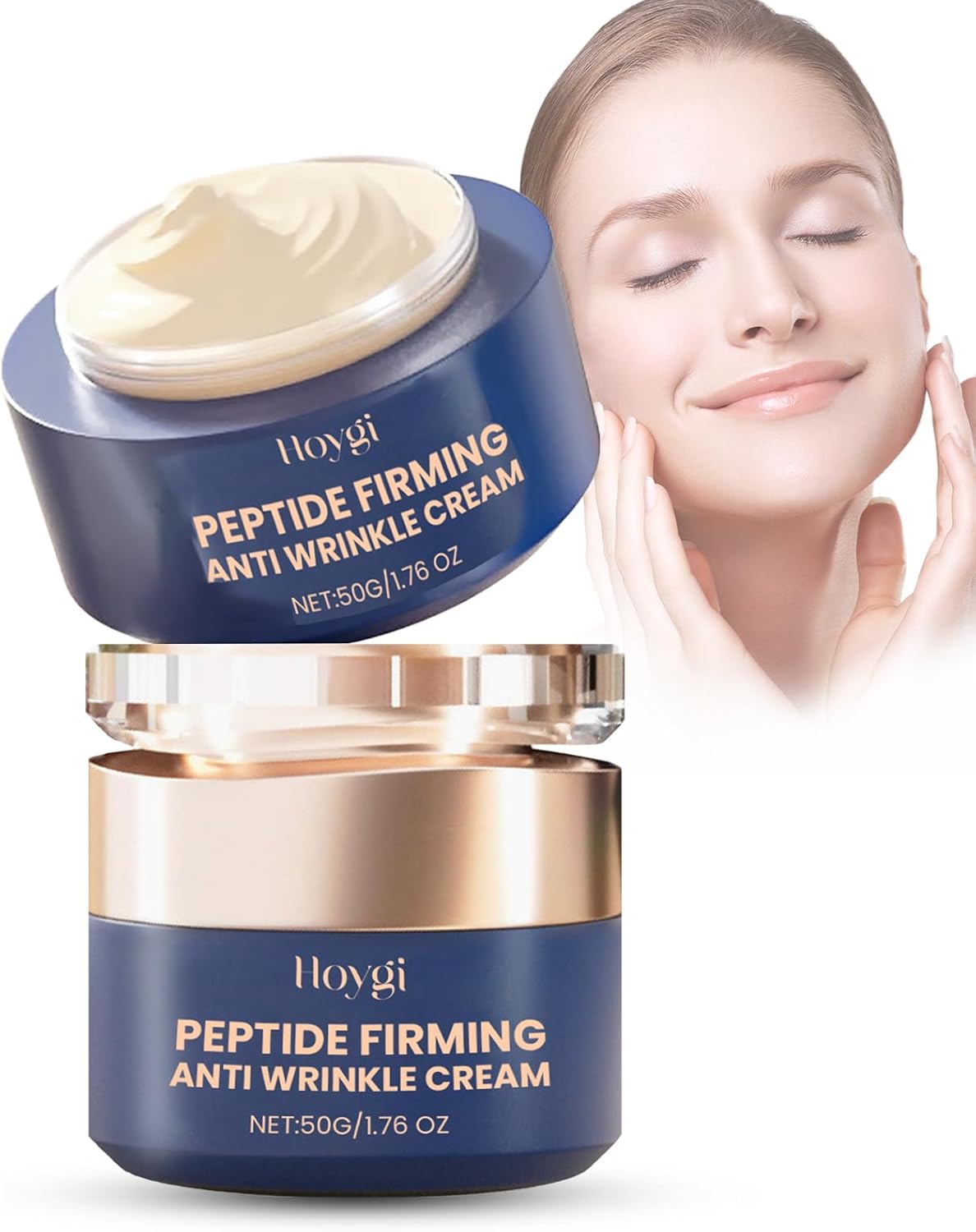 Peptide Firming Face Cream – Anti Wrinkle Face Cream for Women – Anti Aging Face Cream for All Skin Types – Skin Tightening Cream – Hydrating Face Cream – Reduces Age Spots, Moisturising