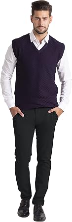 westAce Men's Chino Trousers Slim Fit Stretch Classic Wrinkle-Resistant Flat-Front Lightweight Twill Essential Casual Chino Trouser (Available in Big and Tall)