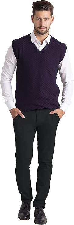 westAce Men's Chino Trousers Slim Fit Stretch Classic Wrinkle-Resistant Flat-Front Lightweight Twill Essential Casual Chino Trouser (Available in Big and Tall)