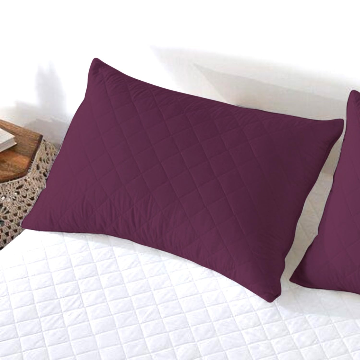 See full amazon price history chart for AJISH Ultra Soft Bed Pillows Set of 2, 20 X 36 Inch King Size - Quilted Box Design Fluffy Microfiber Filled Pillows, Bed Pillows for Sleeping, All Season Comfort, Unique Design, Wine AJISH Ultra Soft Bed Pillows Set of 2, 20 X 36 Inch King Size - Quilted Box Design Fluffy Microfiber Filled Pillows, Bed Pillows for Sleeping, All Season Comfort, Unique Design, Wine (B0B84SSB54) Amazon Price History, Amazon Price Tracker