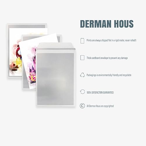 Miniatura 5 de DERMAN HOUS Juego de impresiones de acuarela de decoración de pared de princesa, juego de 9 a 8 x 10 pulgadas, decoración de dormitorio de princesa,