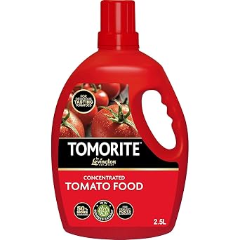 HOCHSTE  Levington Tomorite Liquid Tomato Food, Concentrated Plant Feed with Seaweed Extract, Fertiliser for Tomatoes, Peppers & Aubergines, Boosts Growth, Yields & Flavour, Easy Mix Formula, 2.5L