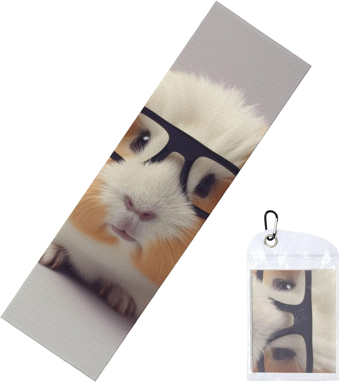 Smiling Cooling Towel Cold Exercise Towel, Soft Breathable Ice Towel Microfiber Gym Towel with PVC Pouch for Yoga Golf Gym Fitness 40″X12″