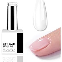Clear Builder Gel for Nails, Gel Builder for Nails Strengthener in a Bottle Soak Off Long Lasting UV Light Cure for DIY Salon Manicure