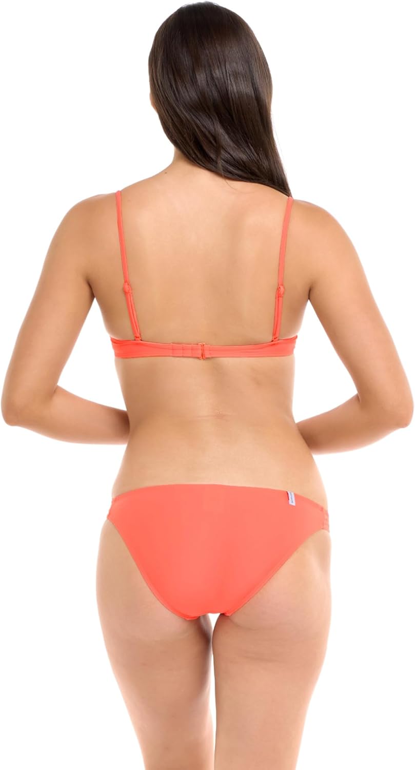 Body Glove Women's Standard Smoothies Greta Solid Molded Cup Underwire Push Up Bikini Top