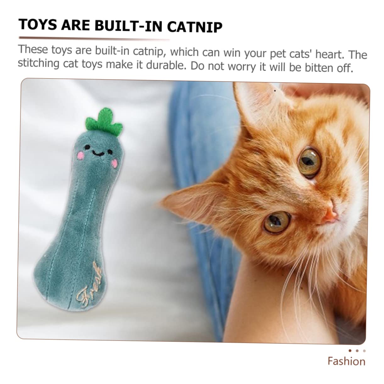 Abaodam 3pièces Jouet Peluche à Herbe à Chat pour Chat Intérieur Jouets à Mâcher pour à Mâcher pour