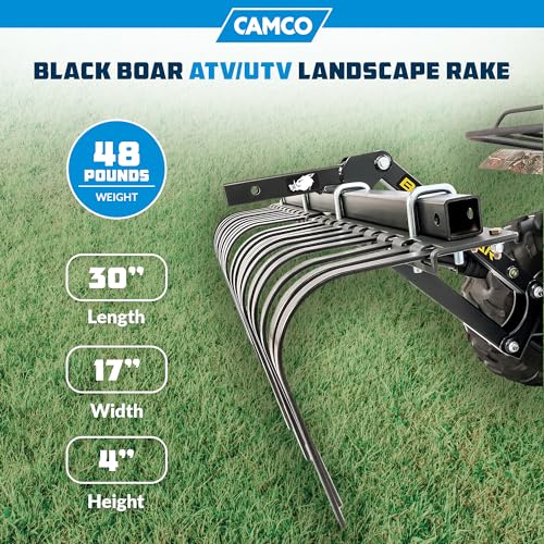 Camco Black Boar ATV Rake Attachment