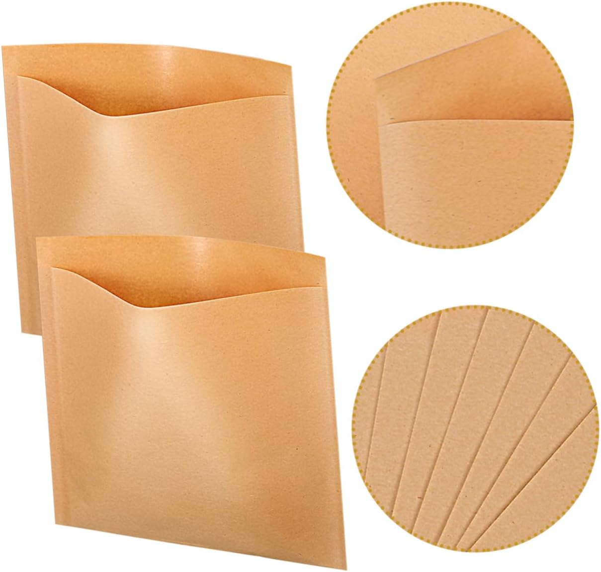 100pcs Oil Food Bags Grease-resistant Paper Treat Bags for Snacks Candy Pouches and Sandwiches Parties Birthdays and Events