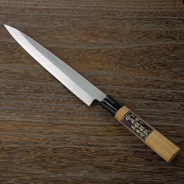 Sashimi Knife 210mm, (Yanagiba Bocho) For left hander Made of Gin3