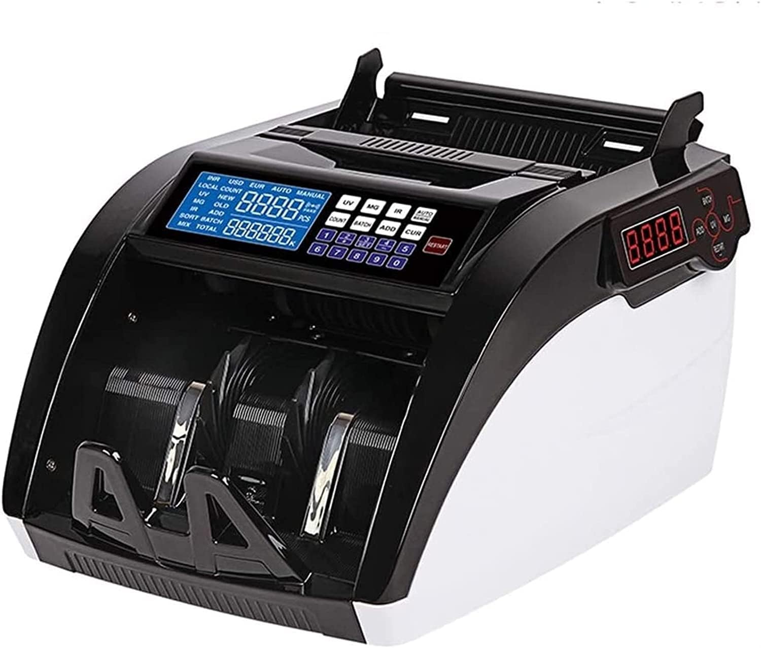 QINERSAW Money Counter Machine with Counterfeit Bill