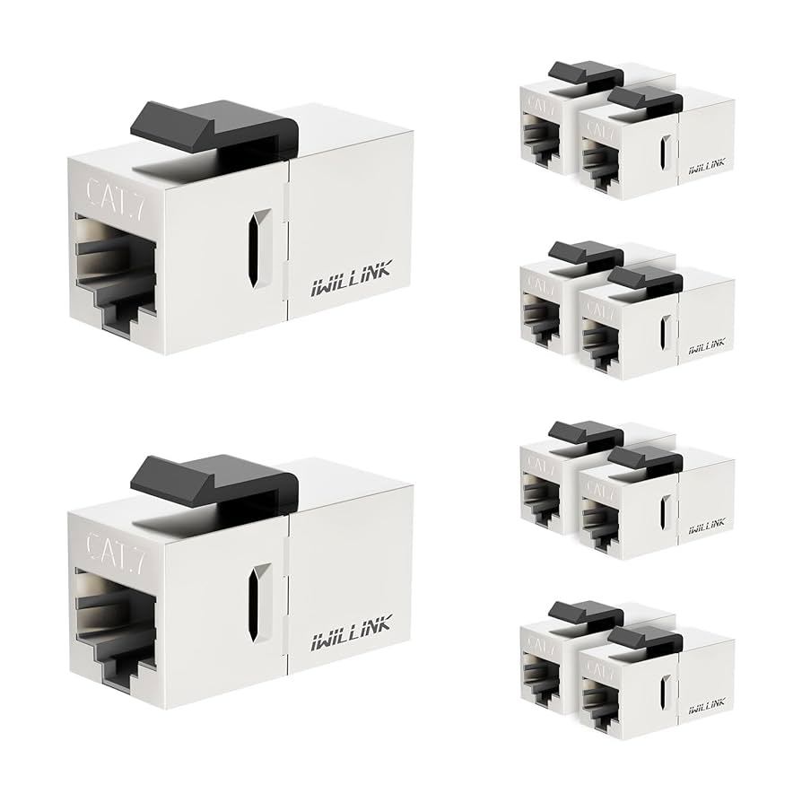 ★Cat7 カプラー RJ45 Cat7 シールド付き カプラー 10個セット Amazon.co.jp: Iwillink Cat7 カプラー RJ45 Cat7 シールド付き