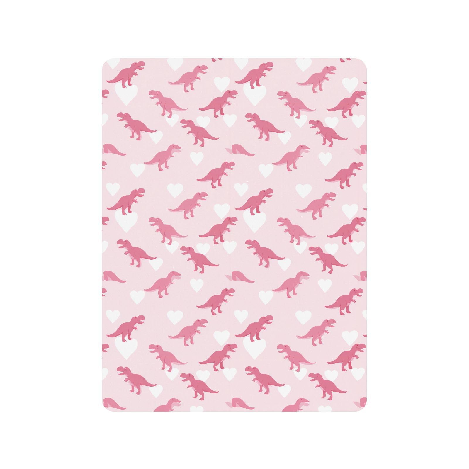 Ghothic T-rex Lenzuola per culla rosa pastello per neonati e ragazze in cotone morbido elastico per bambini materassi per bambini per decorazione della cameretta dei bambini, 1 confezione da