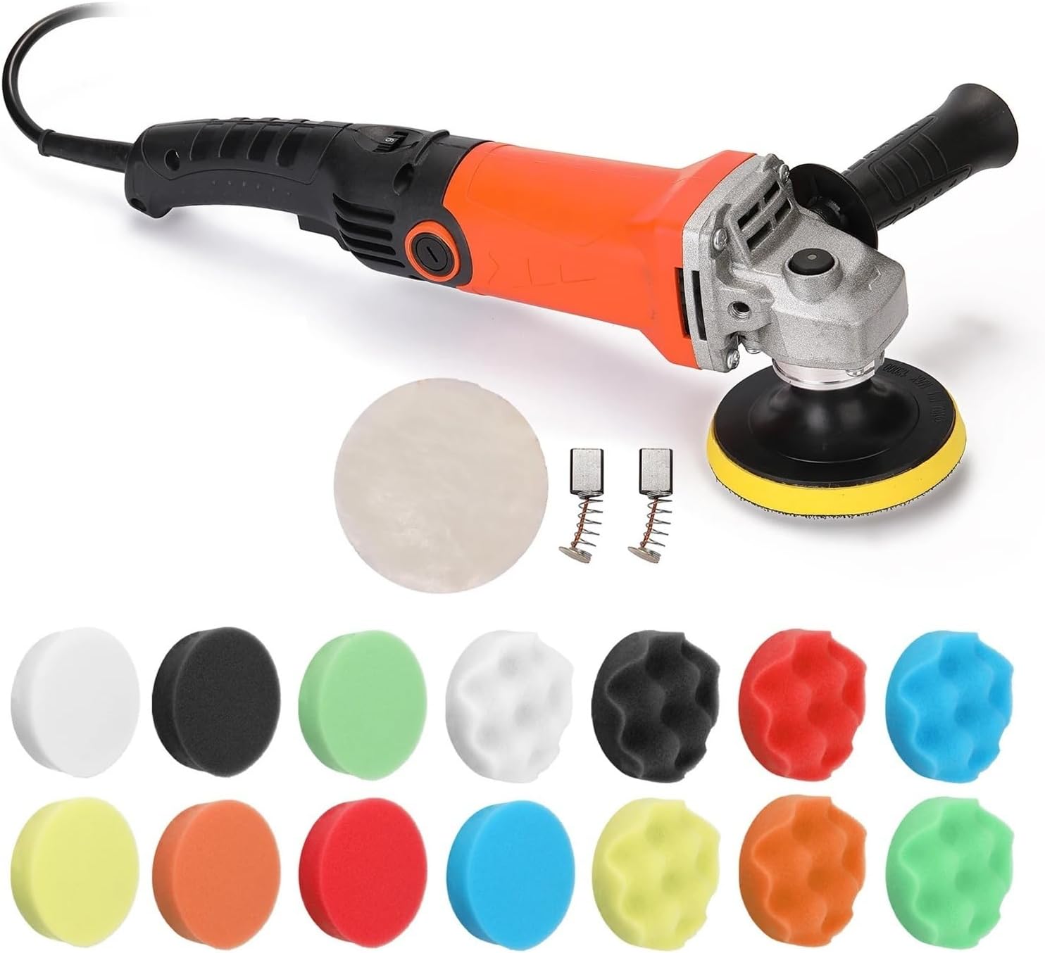 1200W Electric Polisher 8000RPM Adjustable Speed Car Waxing Polishing Machine Automobile Furniture Grinding Tool Widely Applicable(Model B)