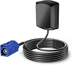 Eightwood Antenne GPS Autoradio Adaptateur Fakra C avec 300cm câble GPS Fakra Antenne Fakra pour Voiture DVR GPS Module Antenne de Suivi GPS Système de Navigation GPS Récepteurs