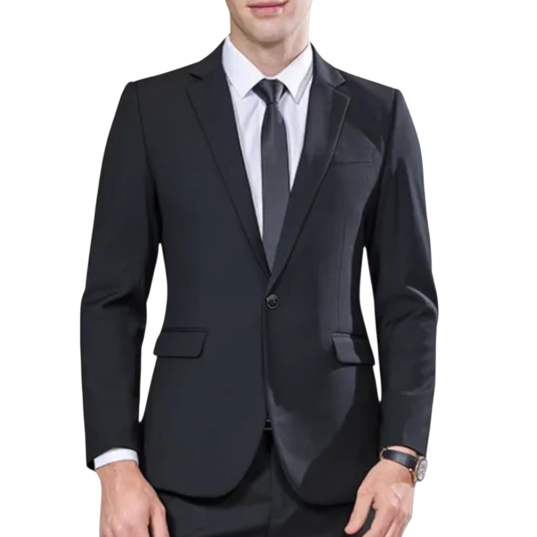 men bazar Men's Slim Fit Black Blazer, Single Breasted, Formal and Casual Wear, Wedding and Party Style-picture-27