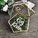 Jiaxingo personalisierte Pentagon Schmuck Box Ring Bearer Kissen, rustikale Ehering Halter Box Vorschlag Engagement Geschenk