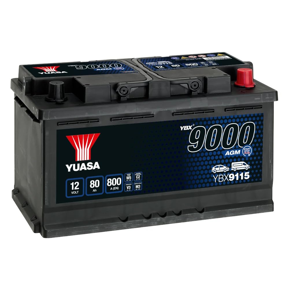 YUASA Batteria 80 Ah 800 A/EN YBX9115 317x175x190mm