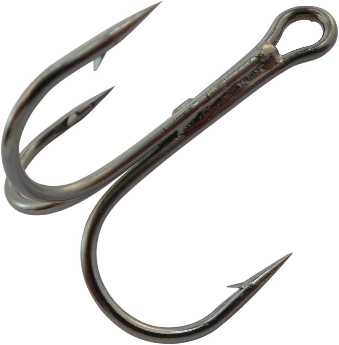 JRLGD 100Pcs 35656 Black Classic Treble Hooks Strong Sharp Round Bend Fishing Hooks Set High Carbon Steel Hooks for Saltwater Fishing Size 2 4 6 8 10 12