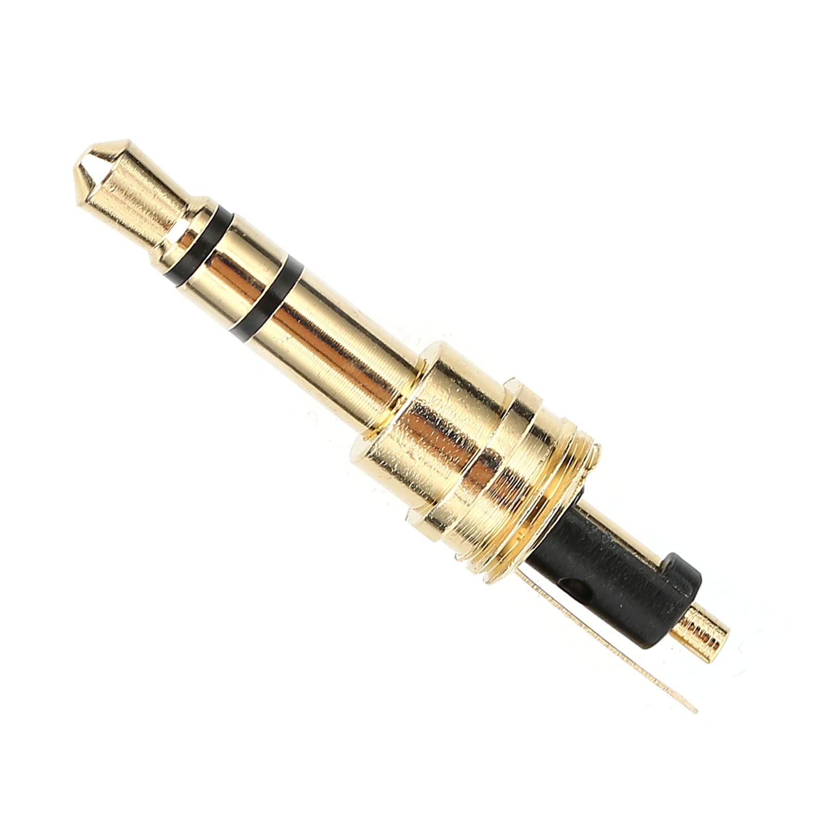 Adaptateur de Prise Jack stéréo 3,5 mm à 3 Broches plaqué Or, Accessoire de réparation et de Remplacement pour écouteurs et câbles Audio DIY, Lot de 100 Prises Jack soudées en