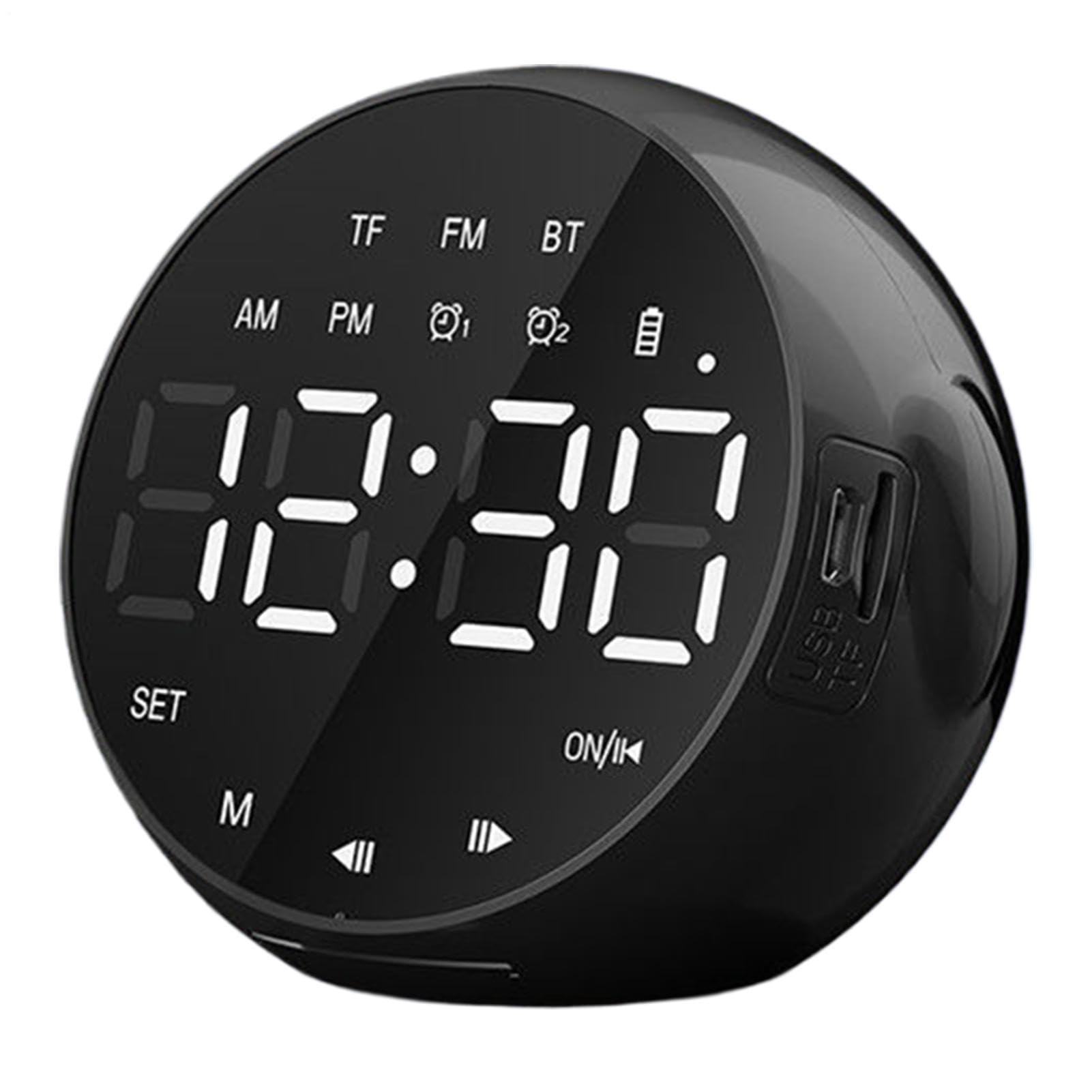Reloj despertador dormitorio con altavoz inalámbrico ideal para regalar a mayores y niños