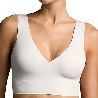 EBY Bralette sin varillas para mujer, sin costuras y sin varillas con correas anchas y cómodas