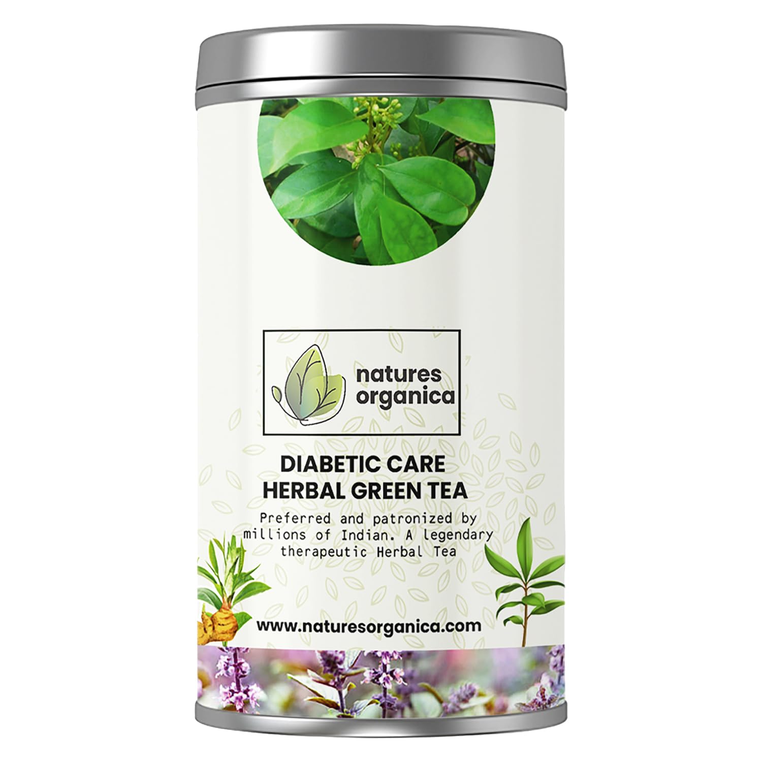 Natures Organica Diabetic Care Green Tea (100Gm)|Anti Diabetic Tea With Gymnema Sylvestre & Green Tea To Regulate Blood Sugar Green Tea With Herbs (100Gms) - Loose Leaves (B0BTTNND35) Amazon Price History, Amazon Price Tracker