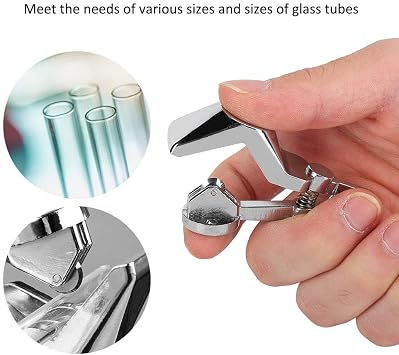 2Pcs Glass Tubing Cutter High Accuracy Laboratory Supplies Glass Tube Pipe Cutter, Cutting Maximum Diameter 45mm/1.8in