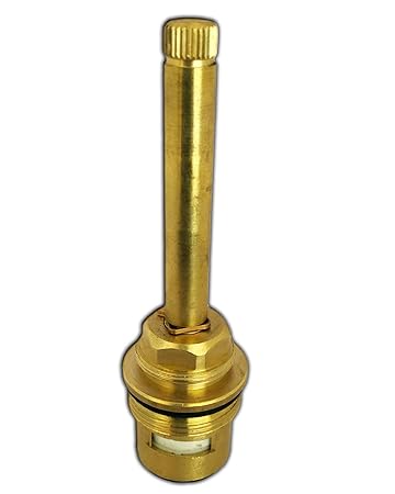 Impoda FLT Type 28x1.5 Concealed Ceramic Disk Fitting Brass | Long | Spare Part for Taps Repairing | Spindle Disc Cartridge - Set of (1) Suitable for Jaquar Flt (Florentine) Type Models