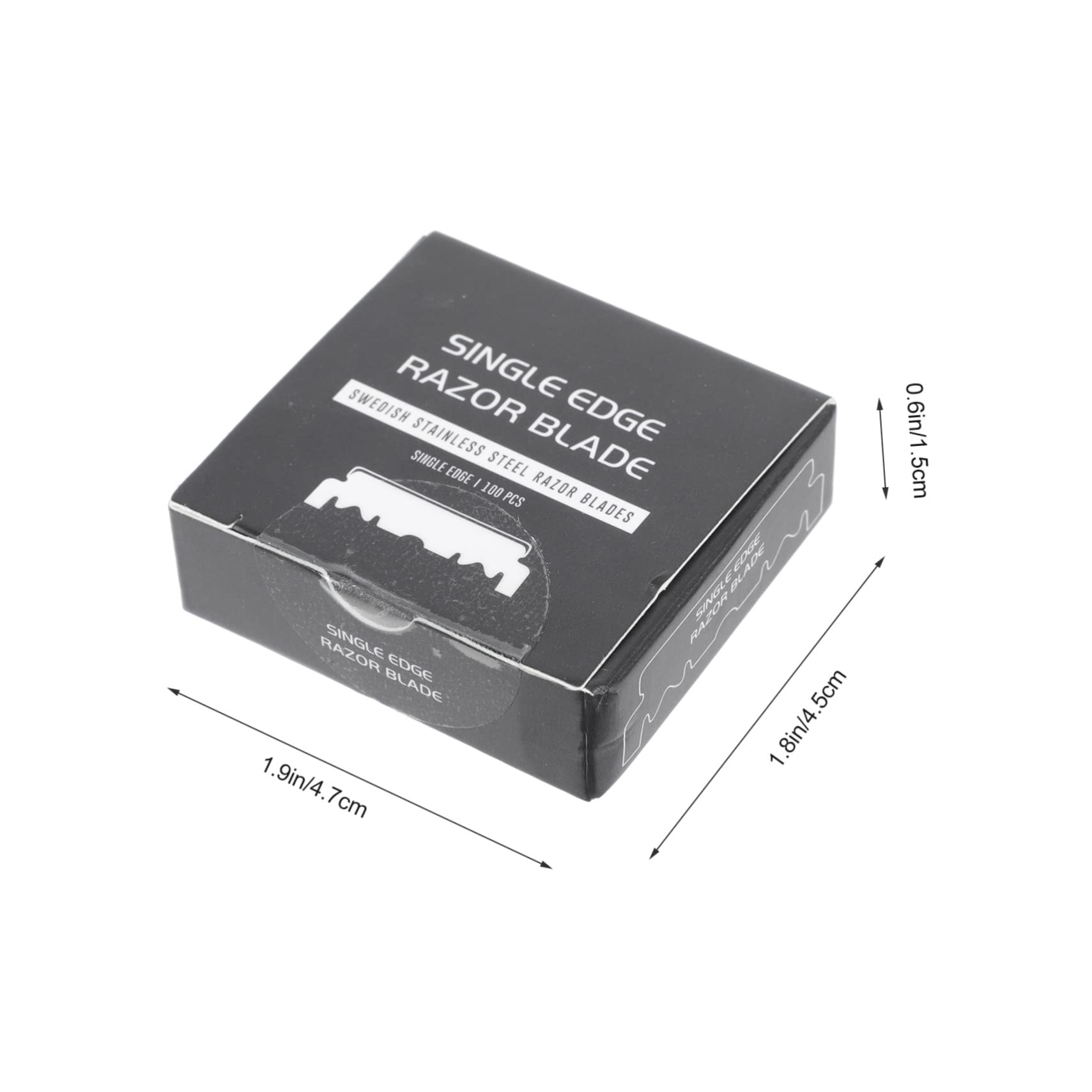 minkissy 100pcs Single Face Old Folding Cutter Barbershop Cutter for Beard Sideburns Hair Salons